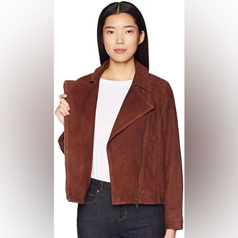 Eileen Fisher Soft Suede leather jacket
